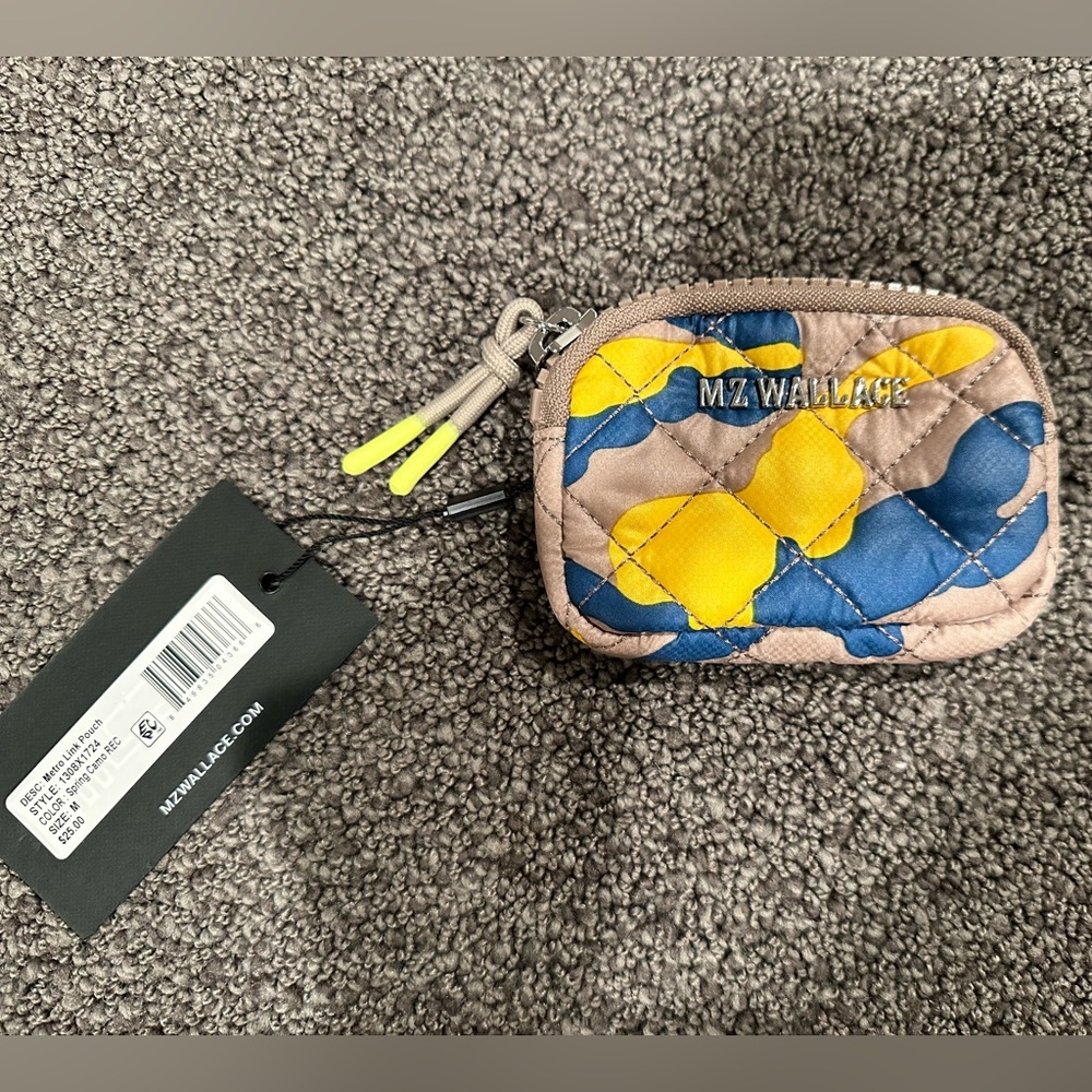 Mz Wallace medium link pouch spring camo